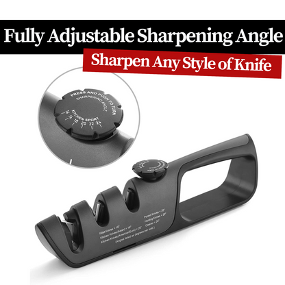 Angle-Adjustable Knife Sharpener